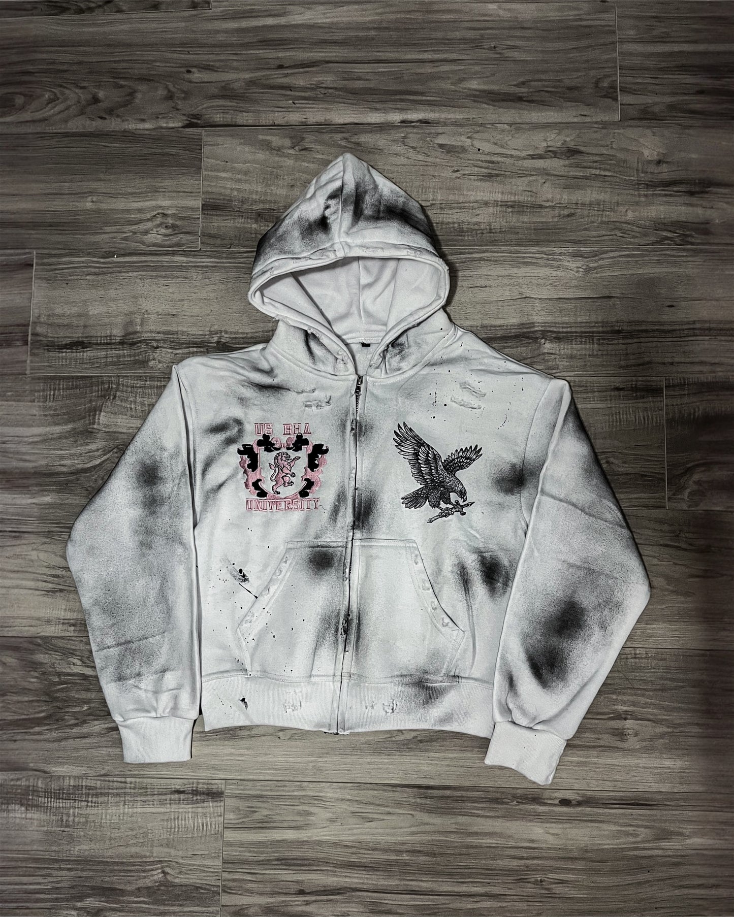 White “Uni” Zipup