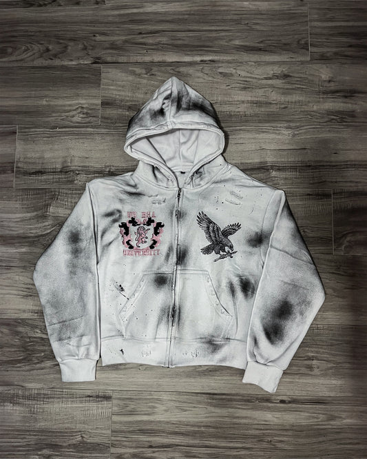 White “Uni” Zipup